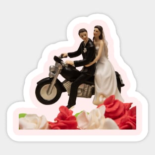 Motorcycle Bridegroom Sticker